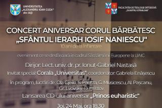 Concert aniversar al corului bărbătesc „Sf. Ier. Iosif Naniescu” – 10 ani de activitate