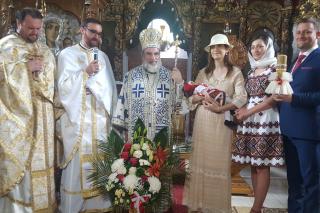 Liturghie baptismală în Parohia Gâdinți