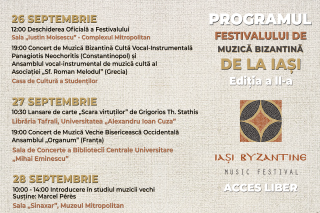 Festivalul de Muzică Bizantină debutează miercuri la Iași: „Avem nevoie să ne reconectăm la tradiția muzicală bizantină, să-i înțelegem rostul”