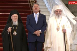 (Video) Președintele României a primit vizita Patriarhului Ecumenic