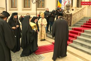 (Video) Patriarhul Ecumenic a ajuns la București