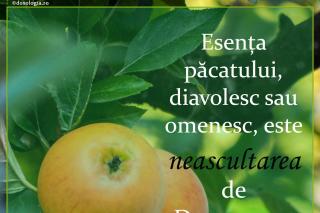 Esența păcatului, diavolesc sau omenesc, este neascultarea de Dumnezeu