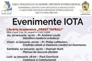 Conferinţa inaugurală a Asociaţiei Teologice Ortodoxe Internaţionale va avea loc la Iaşi