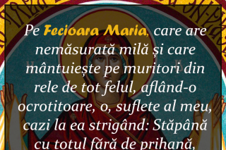 Stăpână cu totul fără de prihană grăbește spre ajutorul meu!