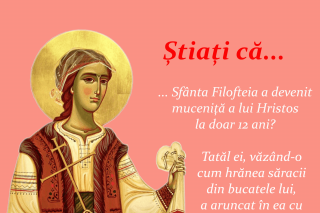 Știați că Sfânta Filofteia a devenit muceniță a lui Hristos la doar 12 ani?