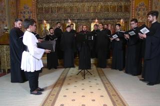 (Video) Grupul Psaltic „Andrei Șaguna” (Sibiu) - „Îngerul a strigat”, glas 1, de Macarie Ieromonahul