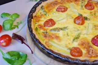 Quiche cu sparanghel