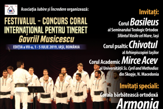 Concert coral internațional în cadrul Festivalului „Gavriil Musicescu”