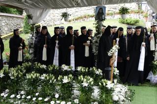 Parastas pentru arhimandritul Emilian Panait, la Mănăstirea Ciolpani