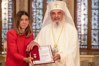 Simona Halep a primit Ordinul „Crucea Patriarhală” pentru mireni
