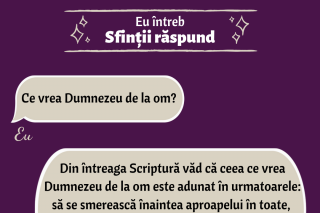 Ce vrea Dumnezeu de la om?