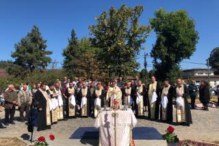 Sfințire de troiță în Parohia Urechești I, Protoieria Sascut