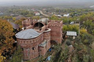 Ample lucrări de construcţie la biserica Parohiei Andrieşeni