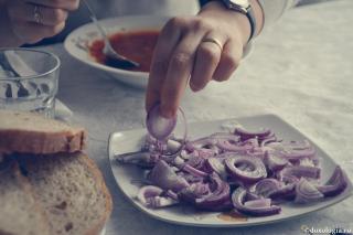 ceapă tăiată