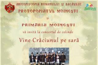 La Moineşti se va organiza concertul ”Vine Crăciunul pe sară”
