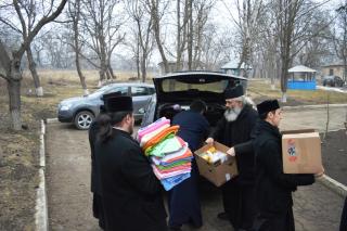 Acţiune filantropică a Episcopiei de Bălţi, la azilul din Drăgăneşti