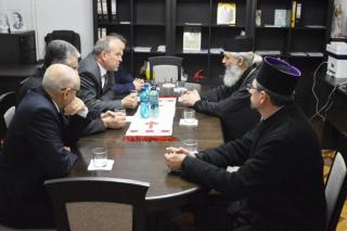 Ambasadorul României în Republica Moldova, în vizită la Episcopia de Bălţi