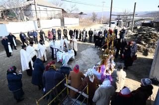 Crucile clopotniței din Parohia Romanovca au fost sfințite