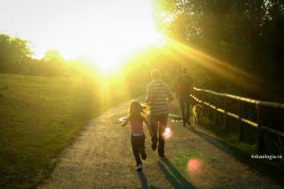 familie în natură