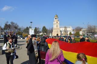 Manifestare unionistă în oraşul Bălţi
