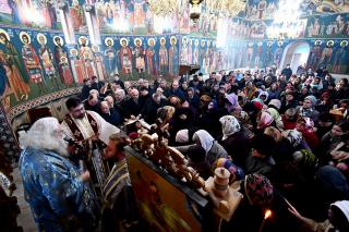Liturghie arhierească la Mănăstirea Piatra Sfântă din Iaşi