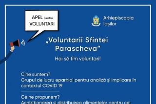 Apel pentru voluntari: Grupul eparhial pentru COVID-19 caută voluntari în județele componente ale Arhiepiscopiei Iașilor