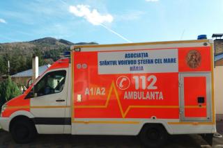 Serviciul de ambulanță al asociației de la Hârja, la dispoziţia autorităţilor