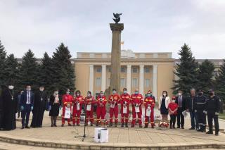 Recunoştinţă pentru medicii romani în misiune Cahul