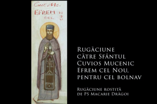 (Audio) Rugăciune către Sfântul Cuvios Mucenic Efrem cel Nou, pentru cel bolnav
