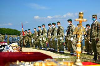 Ceremonie militară pe Dealul Coșna