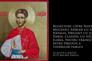 Rugăciune către sfinții căsătoriți pentru trăinicia întru Hristos a tinerelor familii