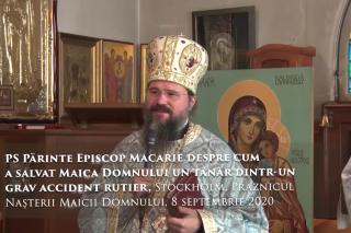 (Video) Cum a salvat Maica Domnului un tânăr dintr-un grav accident rutier – PS Macarie