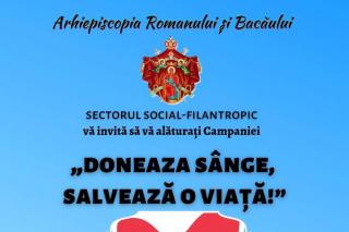 Campania „Donează sânge, salvează o viață!”, în Arhiepiscopia Romanului și Bacăului