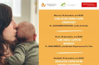 Trei întâlniri online dedicate mămicilor vor fi organizate de Departamentul Pro Vita
