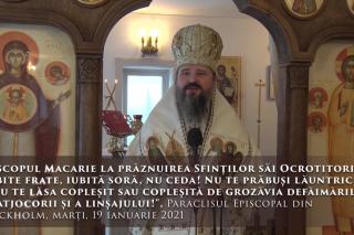 (Video) „Iubite frate, iubită soră, nu ceda! Nu te prăbuși lăuntric și nu te lăsa copleșit sau copleșită de grozăvia defăimărilor” – PS Macarie