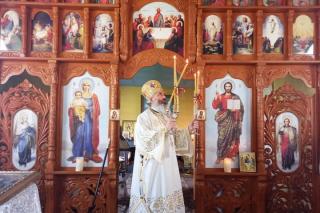 Liturghie arhierească în satul Corlăteni, raionul Râşcani