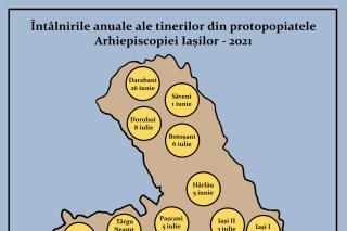 Întâlnirile anuale ale tinerilor din protopopiatele Arhiepiscopiei Iașilor - 2021