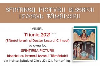 Pictura Bisericii Spitalului ieșean „Parhon” va fi sfințită săptămâna viitoare