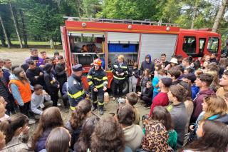 Tinerii de la Nemțișor au participat la un exercițiu organizat de ISU Neamț