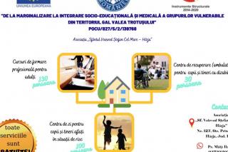 Proiect de integrare socio-educațională și medicală, la Hârja