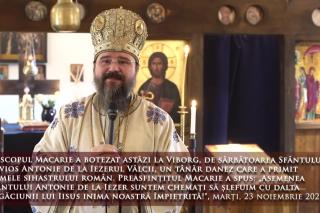 (Video) „Asemenea Sfântului Antonie de la Iezer suntem chemați să șlefuim cu dalta rugăciunii lui Iisus inima noastră împietrită!” – PS Macarie