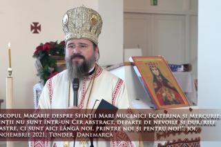 (Video) „Sfinții nu sunt într-un Cer abstract, departe de nevoile și durerile noastre, ci sunt aici lângă noi, printre noi și pentru noi!” – PS Macarie
