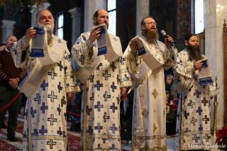 (Foto) Liturghie în cinstea primului mucenic al Bisericii, la Mănăstirea Sihăstria