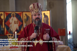 (Video) „Sfântul Ștefan Protomartirul ne învață să avem milă față de persecutori!” – PS Macarie