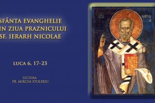 (Audio) Sfânta Evanghelie din ziua Praznicului Sfântului Ierarh Nicolae, Arhiepiscopul Mirelor Lichiei - 6 Decembrie