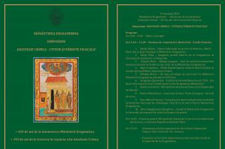 Simpozionul Internațional „Anastasie Crimca – Ctitor și părinte filocalic”