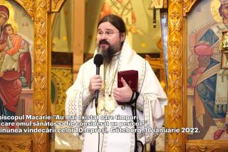 (Video) „Au mai existat oare timpuri în care omul sănătos să fie considerat un pericol?" – PS Macarie