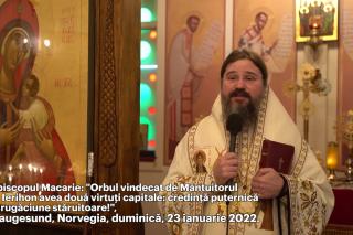 (Video) „Orbul vindecat de Mântuitorul în Ierihon avea două virtuți capitale: credință puternică și rugăciune stăruitoare!" – PS Macarie