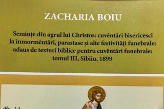 O recuperare din cuvântul de aur al Părintelui Zaharia Boiu
