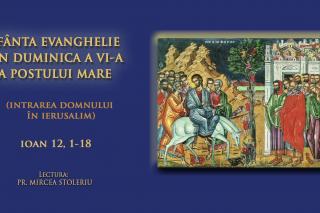 (Video) Sfânta Evanghelie din Duminica a 6-a din Post (a Floriilor)